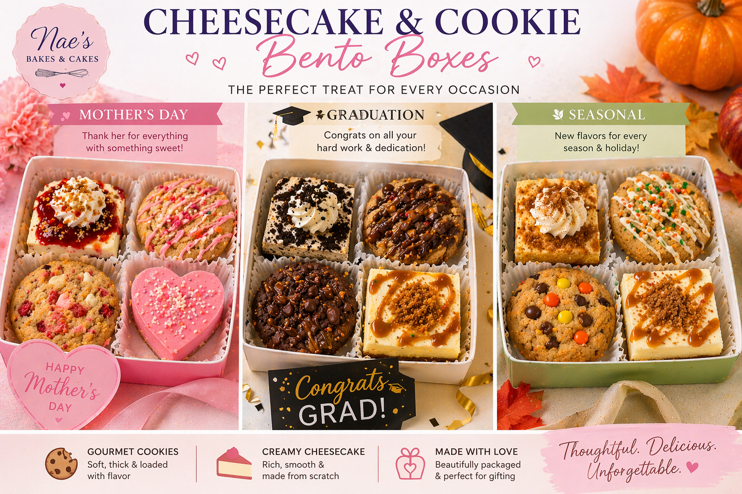 Seasonal Dessert Bento Box 🍰🍪