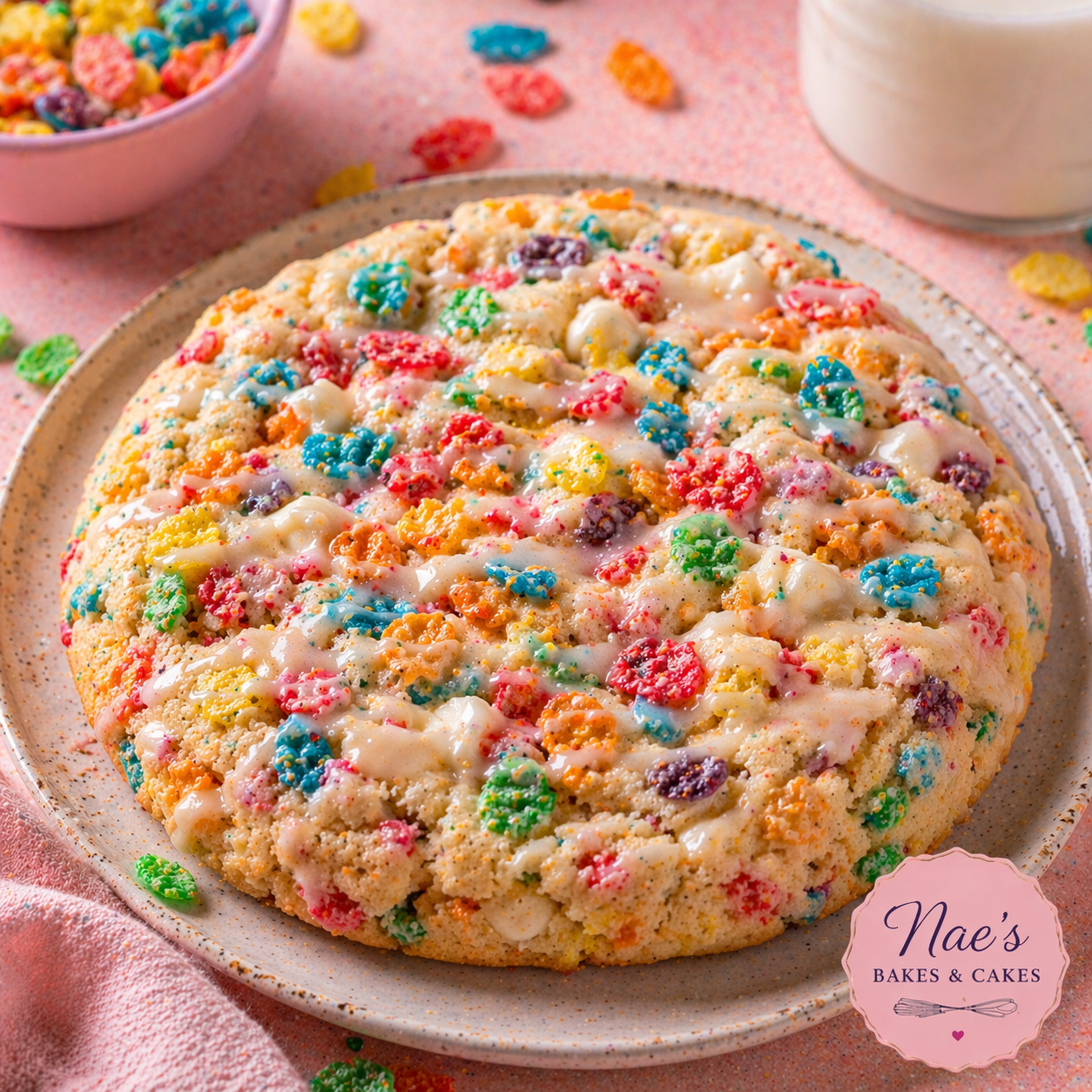 Fruity Cereal Milk Cookie 🌈